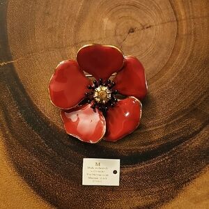 Red Flower Brooch.